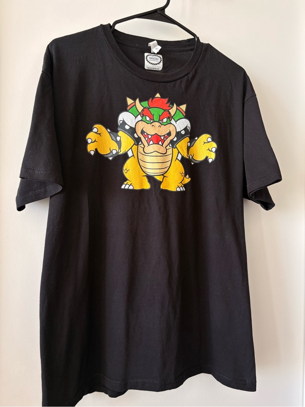 Nintendo Super Mario Bowser Graphic Tee Black XL